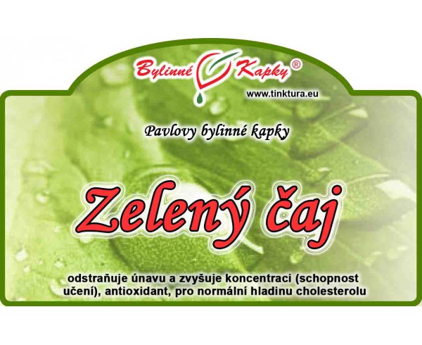 ZELENÝ ČAJ kvapky (tinktúra) 50ml | Bylinné kapky