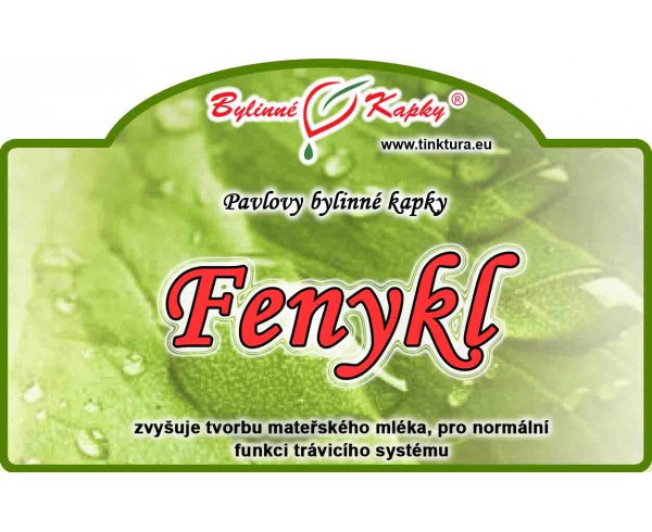 FENYKL VŠEOBECNÝ kvapky (tinktúra) 50ml | Bylinné kapky