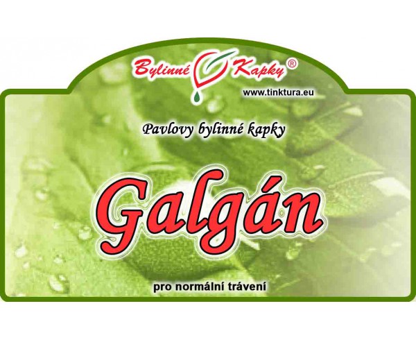 GALGÁN kvapky (tinktúra) 50ml | Bylinné kapky