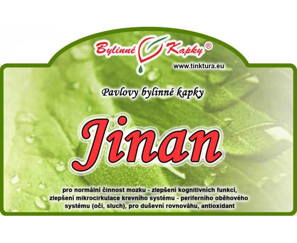 JINAN GINKGO kvapky (tinktúra) 50ml | Bylinné kapky