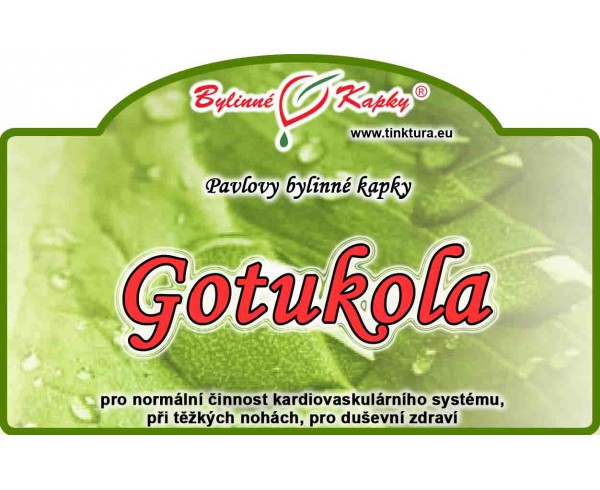 GOTUKOLA kvapky (tinktúra) 50ml | Bylinné kapky
