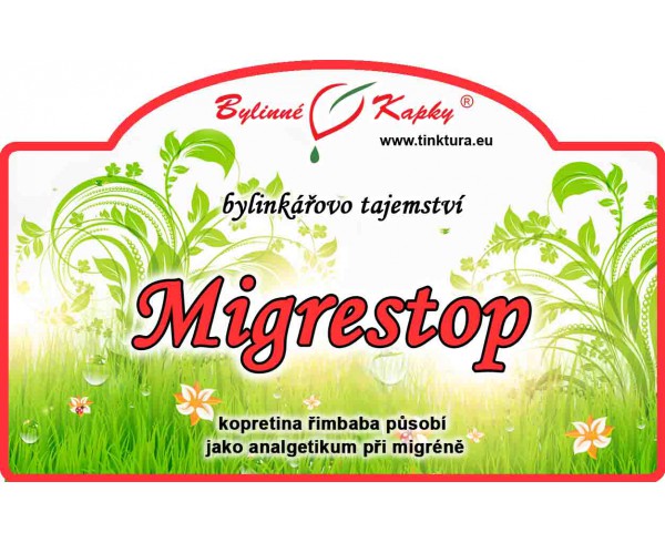 MIGRESTOP kvapky (tinktúra) 50ml | Bylinné kapky