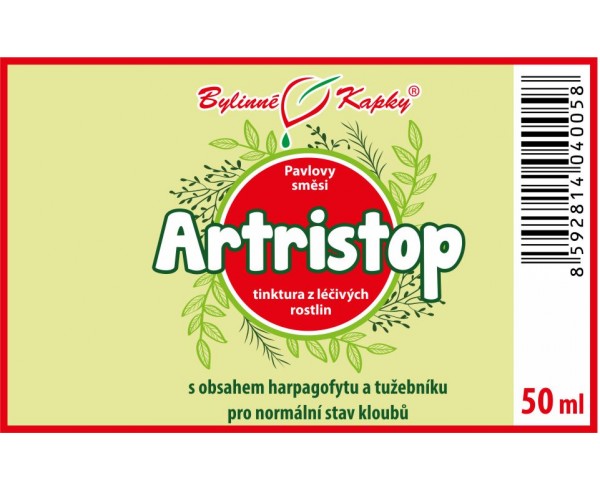 ARTRISTOP kvapky (tinktúra) 50ml| Bylinné kapky