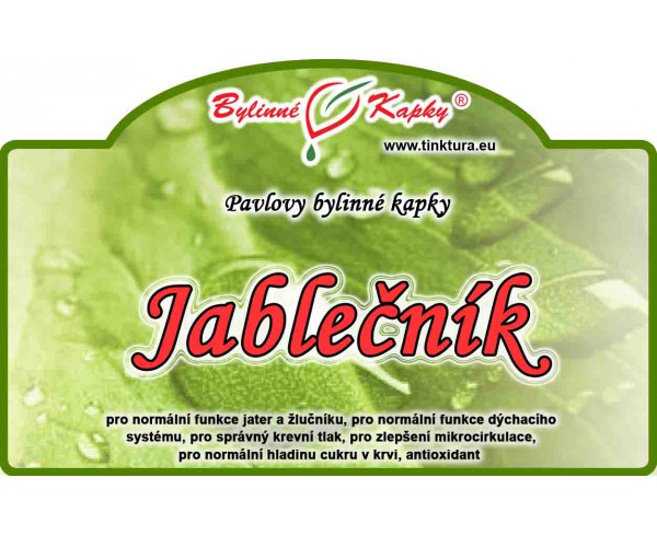 JABLEČNÍK kvapky (tinktúra) 50ml | Bylinné kapky