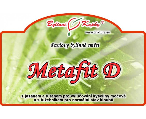 METAFIT D kvapky (tinktúra) 50ml | Bylinné kapky