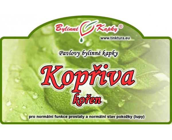 KOPRIVA KOREŇ kvapky (tinktúra) 50ml | Bylinné kapky