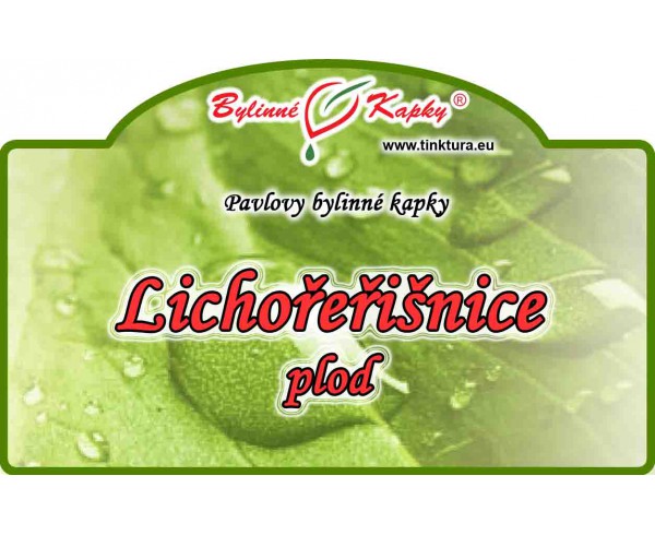 LICHOREIŠNICA plod kvapky (tinktúra) 50ml | Bylinné kapky