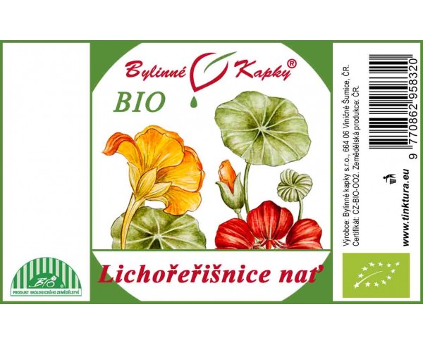 LICHOREIŠNICA Kvitnúca vňať BIO kvapky (tinktúra) 50ml | Bylinné kapky