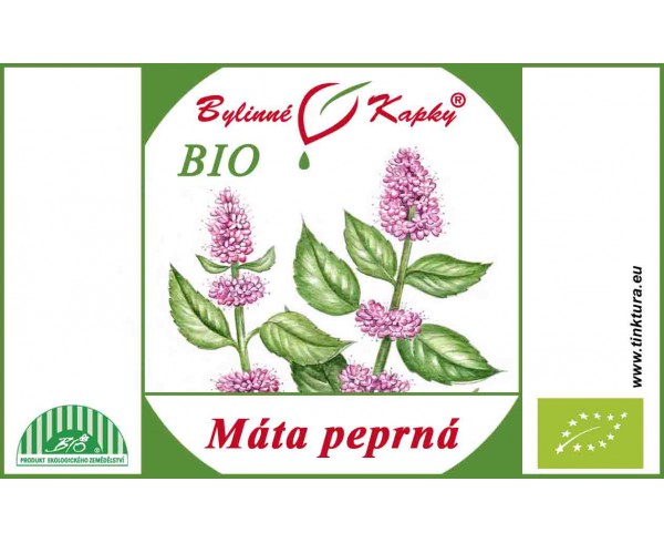 Mäta pieporná BIO kvapky (tinktúra) 50ml Bylinné kapky