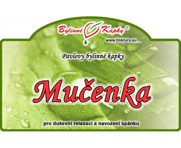 MUČENKA kvapky (tinktúra) 50ml | Bylinné kapky