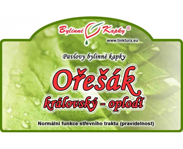 OREŠIAK KRÁĽOVSKÝ OPLODIE kvapky (tinktúra) 50ml | Bylinné kapky