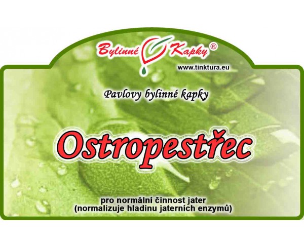 OSTROPESTREC MARIÁNSKY kvapky (tinktúra) 50ml | Bylinné kapky