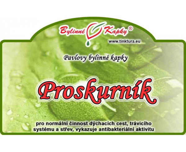 PRIESKURNÍK LEKÁRSKY kvapky (tinktúra) 50ml | Bylinné kapky