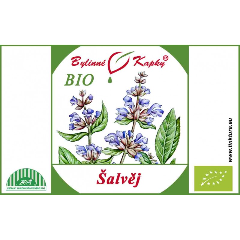 ŠALVIA LEKÁRSKA BIO kvapky (tinktúra) 50ml | Bylinné kapky