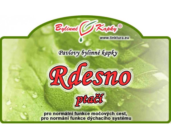 RDESNO VTAČÍ TRUSKAVEC) kvapky (tinktúra) 50ml | Bylinné kapky